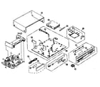 Panasonic PV-D4752 cabinet parts diagram