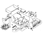 Panasonic PV-D4762 cabinet parts diagram