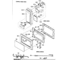 Sharp R-320BG control panel/door parts/miscellaneous diagram