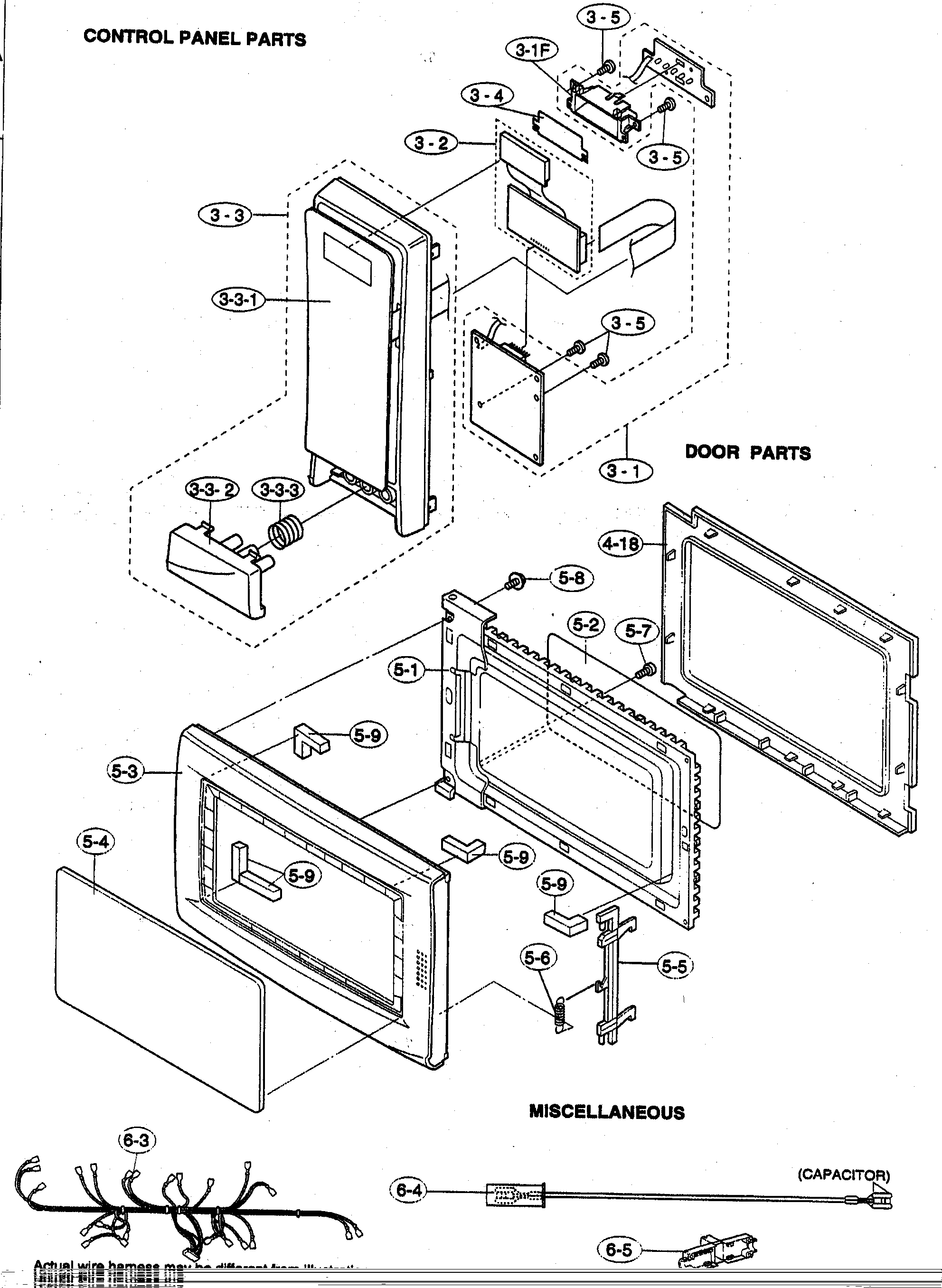 Official Sharp R-320BG countertop microwave parts | Sears PartsDirect