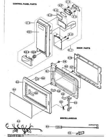 Control panel/door parts/miscellaneous
