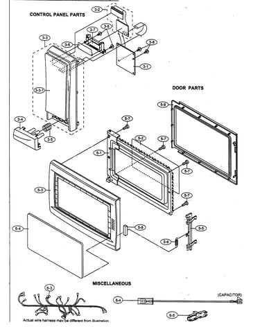 Control panel/door parts/miscellaneous