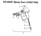 Wagner DSP1900 spray gun(1550/1700) diagram