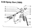 Wagner DSP1700 spray gun(1900) diagram