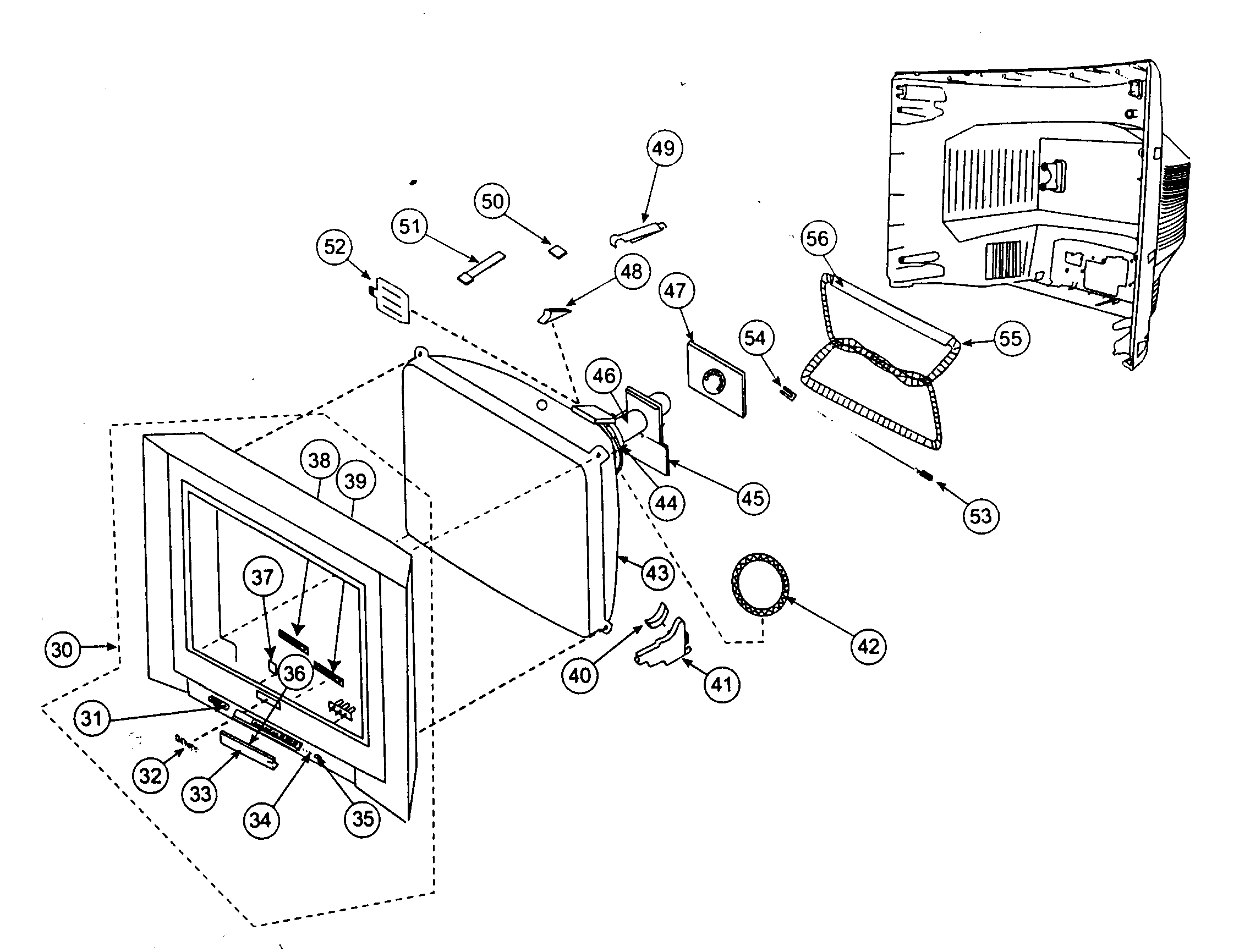 Front cabinet parts