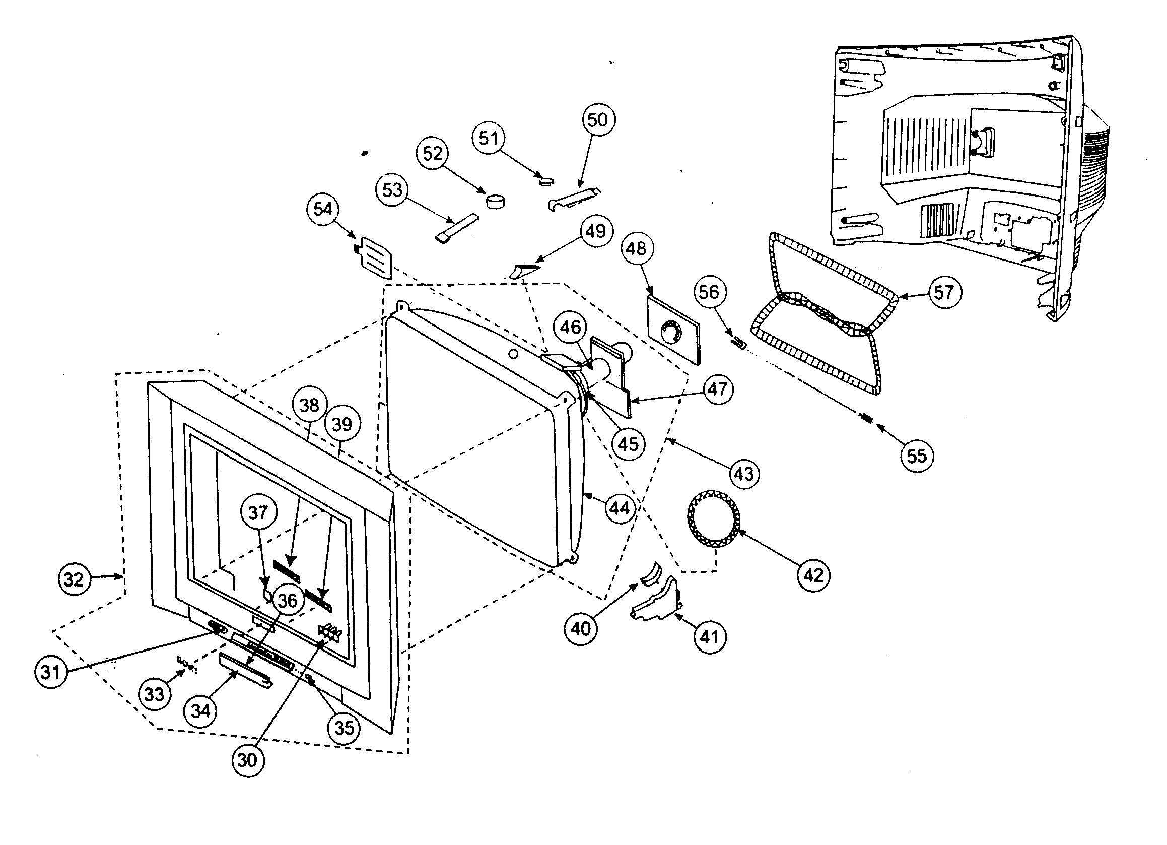 Front cabinet parts
