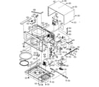 Sharp R-310EW oven/cabinet parts diagram