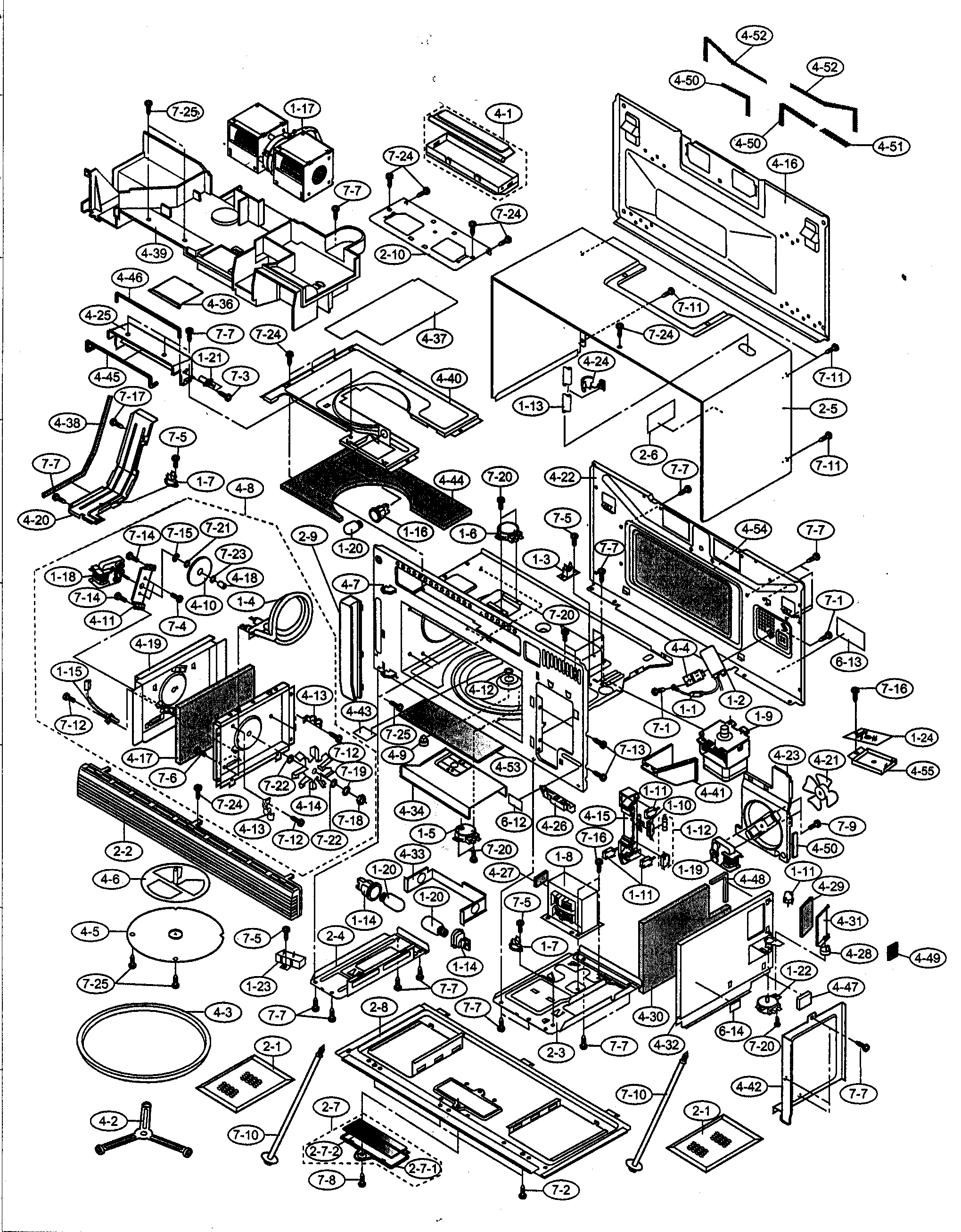 Oven/cabinet parts