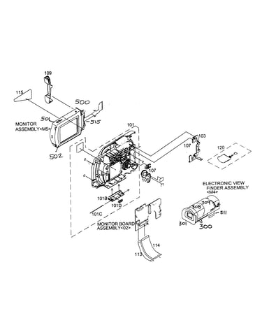 Left cabinet parts