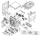Aiwa NSX-R80 cabinet parts diagram