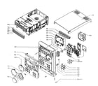 Magnavox MC-M570 cabinet parts diagram