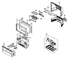 Samsung HCN4226WX cabinet parts diagram