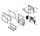 Samsung ST54T8PCS cabinet parts diagram