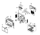 Samsung HCN4727W5S cabinet parts diagram