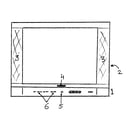 Panasonic CT-27E13-1G cabinet parts diagram