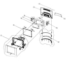 Samsung LTN1765 cabinet parts diagram