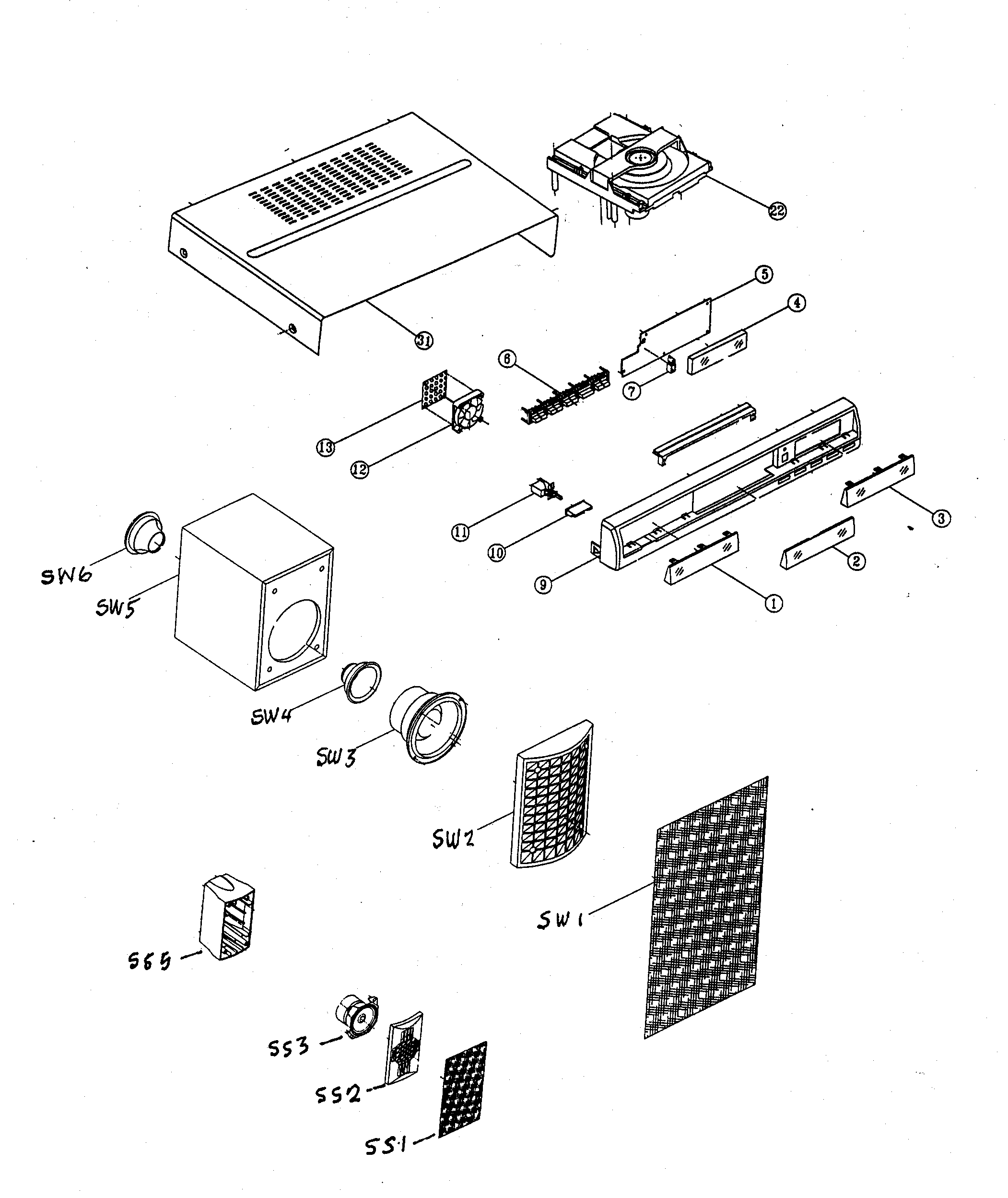 CABINET PARTS