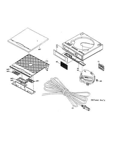 Cd/tunner assy