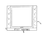 Toshiba 36A43 cabinet parts diagram