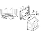 JVC AV-36F704AYA cabinet parts diagram