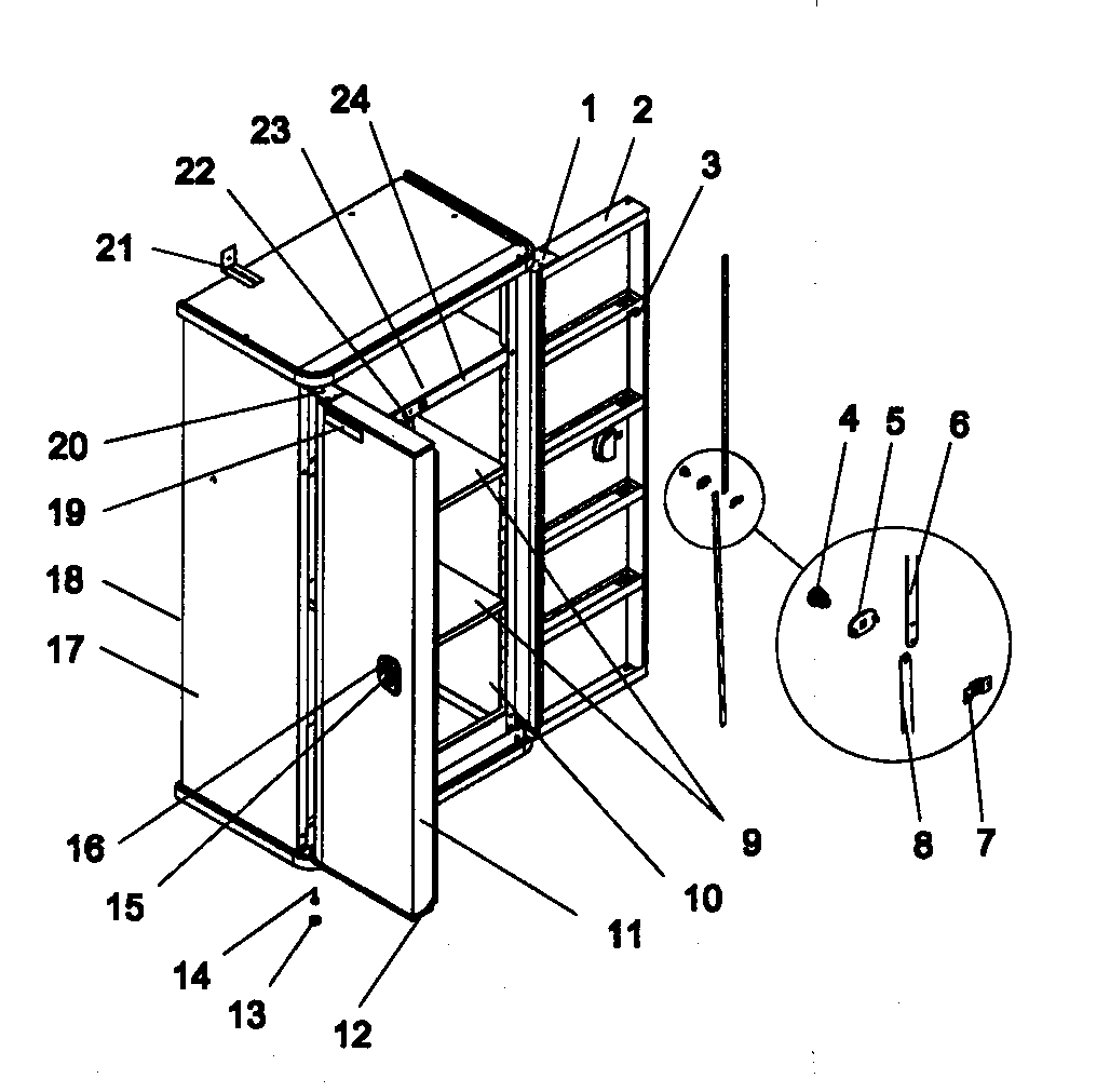 Floor cabinet
