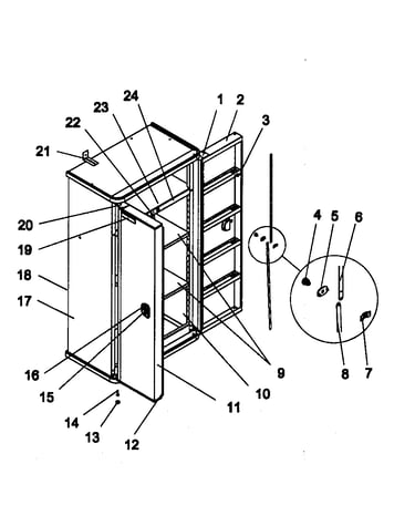 Floor cabinet