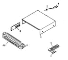Sony DVP-NC665P cabinet parts diagram
