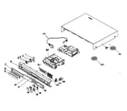 Magnavox MX3550D cabinet parts diagram