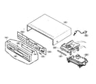 Toshiba SD-V290 cabinet parts diagram