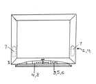 Panasonic CT-32HL43UG cabinet parts diagram