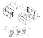 Hitachi 57S500 cabinet parts diagram