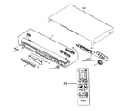 Panasonic DVD-S31P cabinet parts diagram