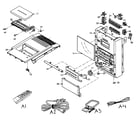 Panasonic SA-PM16P cabinet parts diagram