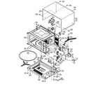 Sharp R-510HK oven/cabinet parts diagram