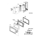 Sharp R-510HW control panel/door parts/miscellaneous diagram