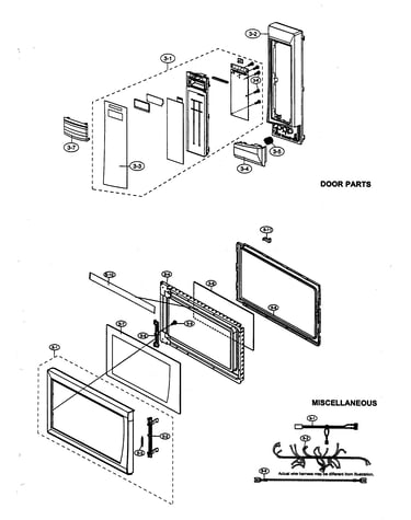 Control panel/door parts/miscellaneous