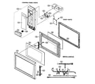 Sharp R-519EW control panel/door parts/miscellaneous diagram