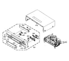 JVC HR-A592US cabinet parts diagram
