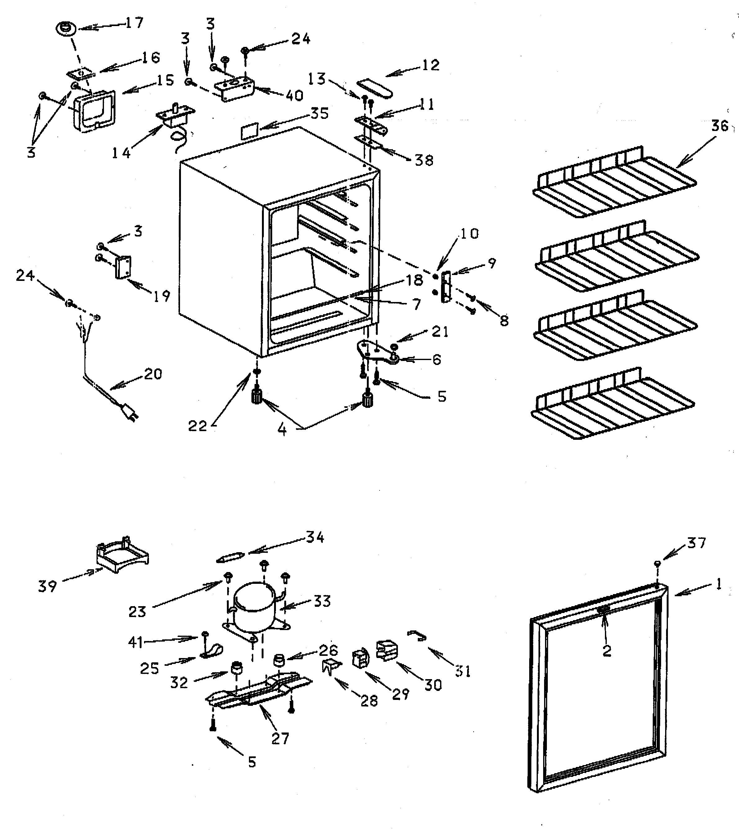 Cabinet parts