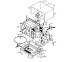 Sharp R-405HK oven/cabinet parts diagram