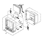 Panasonic PV-DF203 cabinet parts diagram