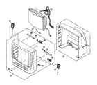 Panasonic PV-DM2093 cabinet parts diagram