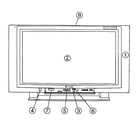 Panasonic TH-42PA20U cabinet parts diagram