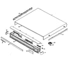 Panasonic DVD-F61P cabinet parts diagram
