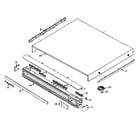 Panasonic DVD-F85P cabinet parts diagram
