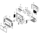 Samsung HCN5527WX cabinet parts diagram