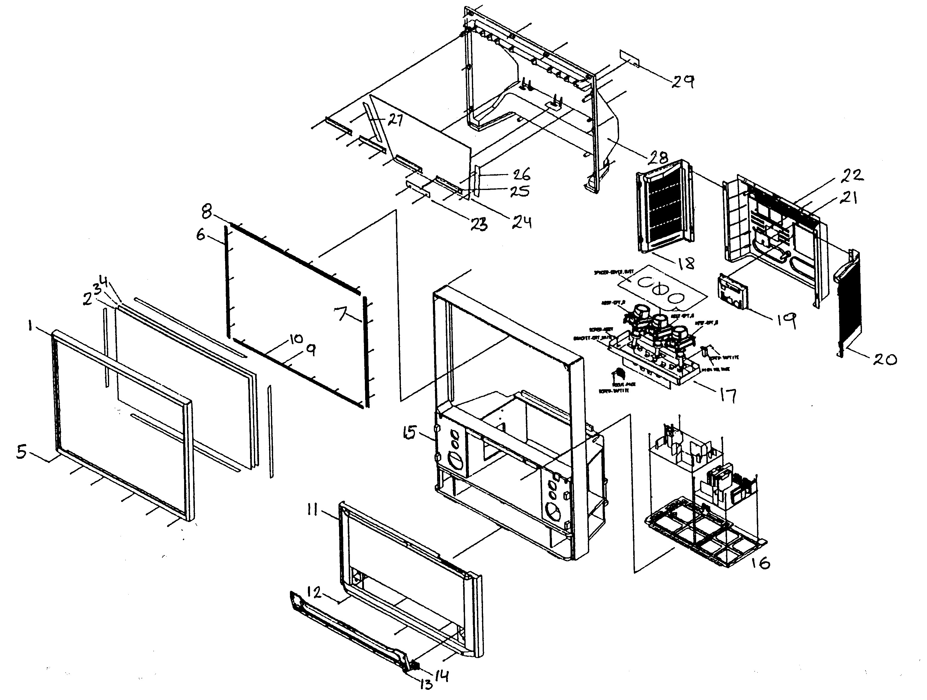 Cabinet parts