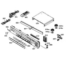 Kenwood DV-705 cabinet parts diagram
