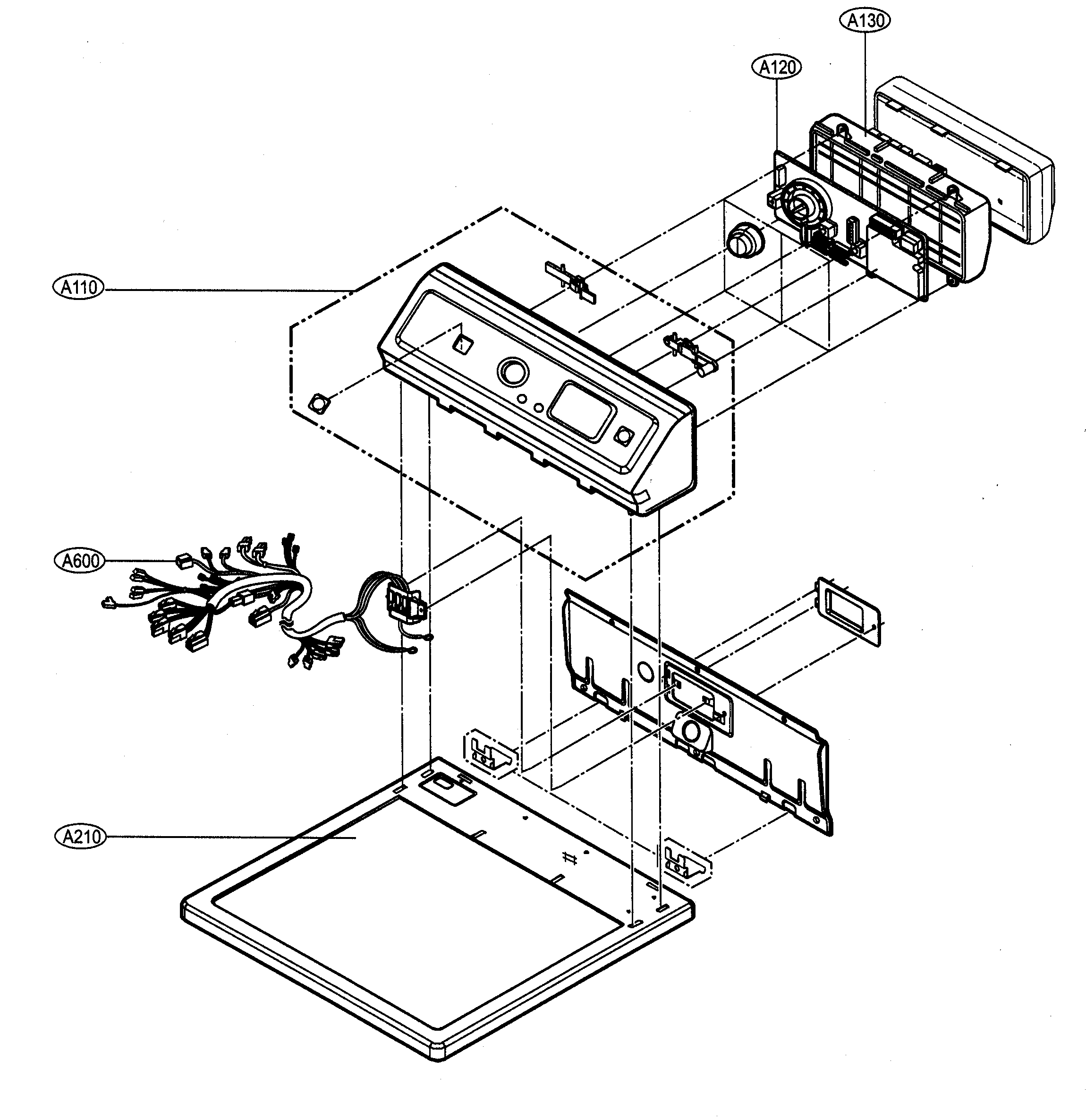Control panel/plate assy