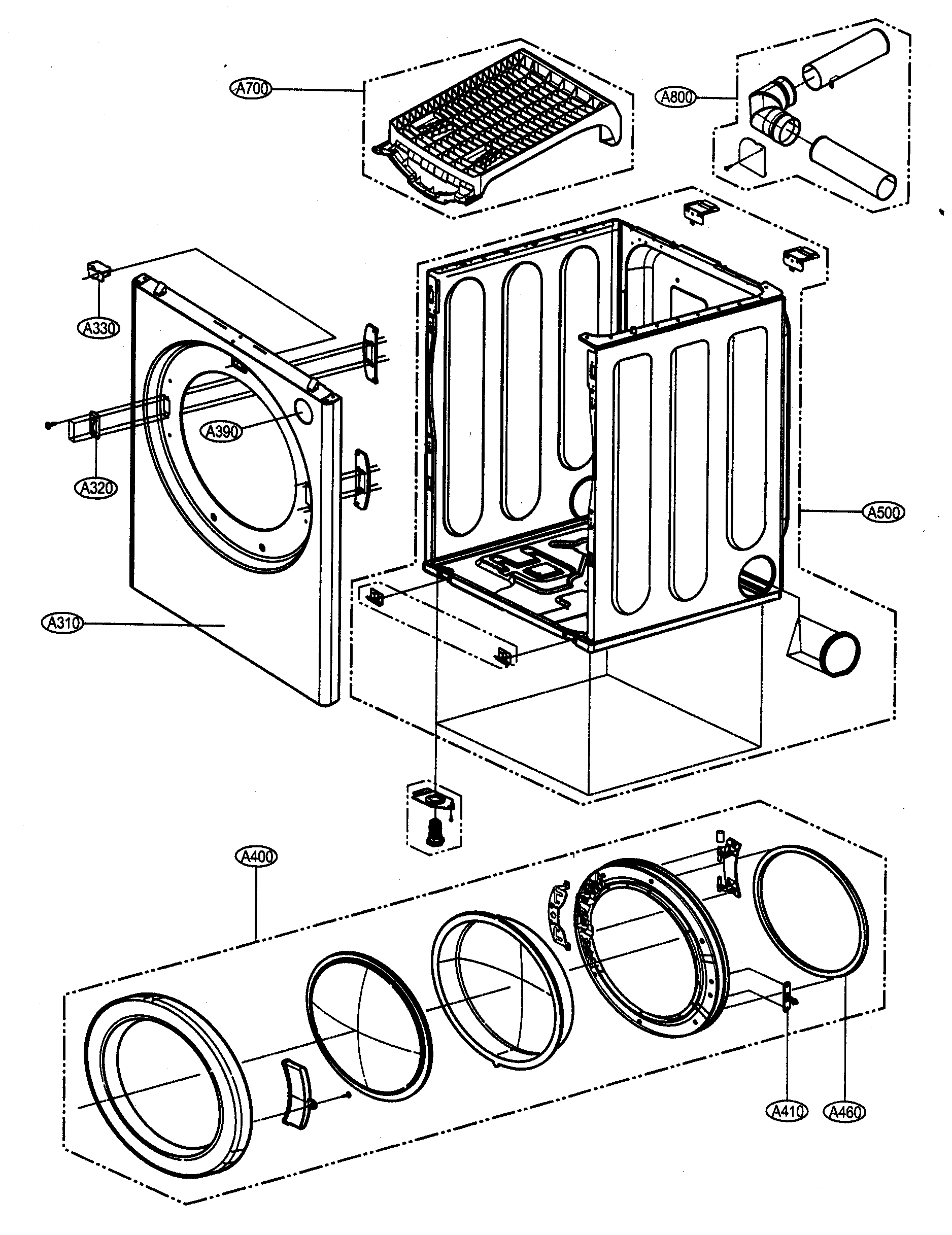 Cabinet/door assy